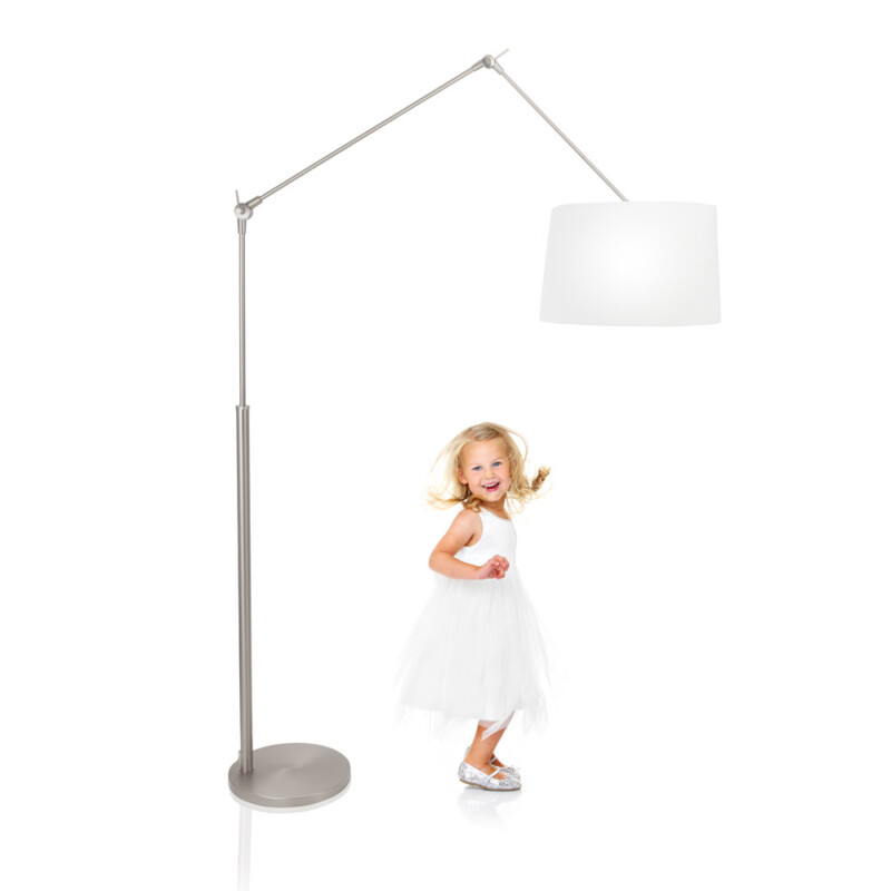 Lámpara de pie de metal moderna de acero Steinhauer Prestige Chic - Imagen 3