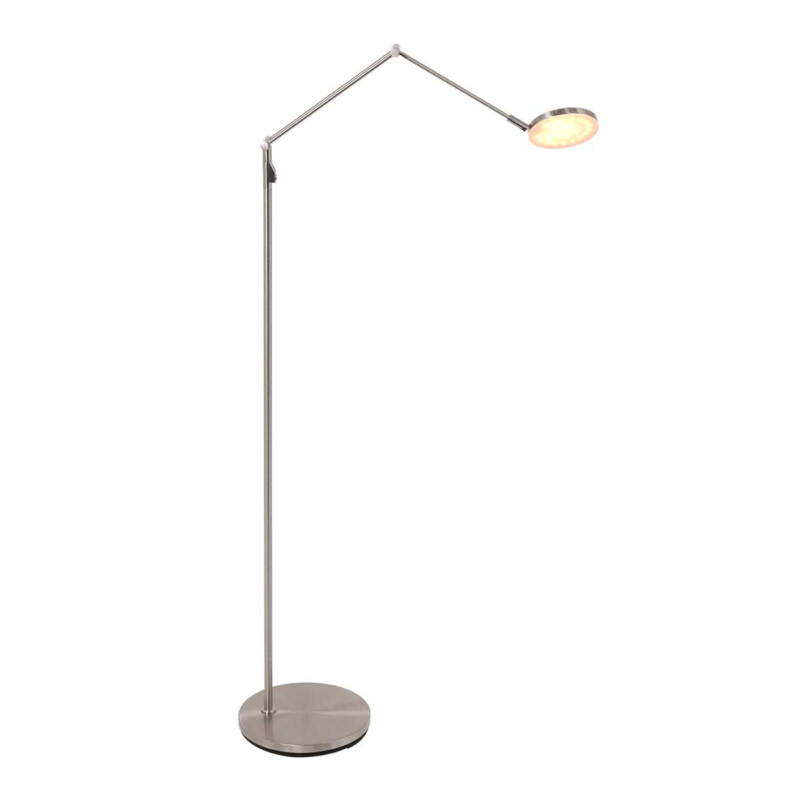 Lámpara de pie moderna ajustable de color acero Steinhauer Soleil - Imagen 19