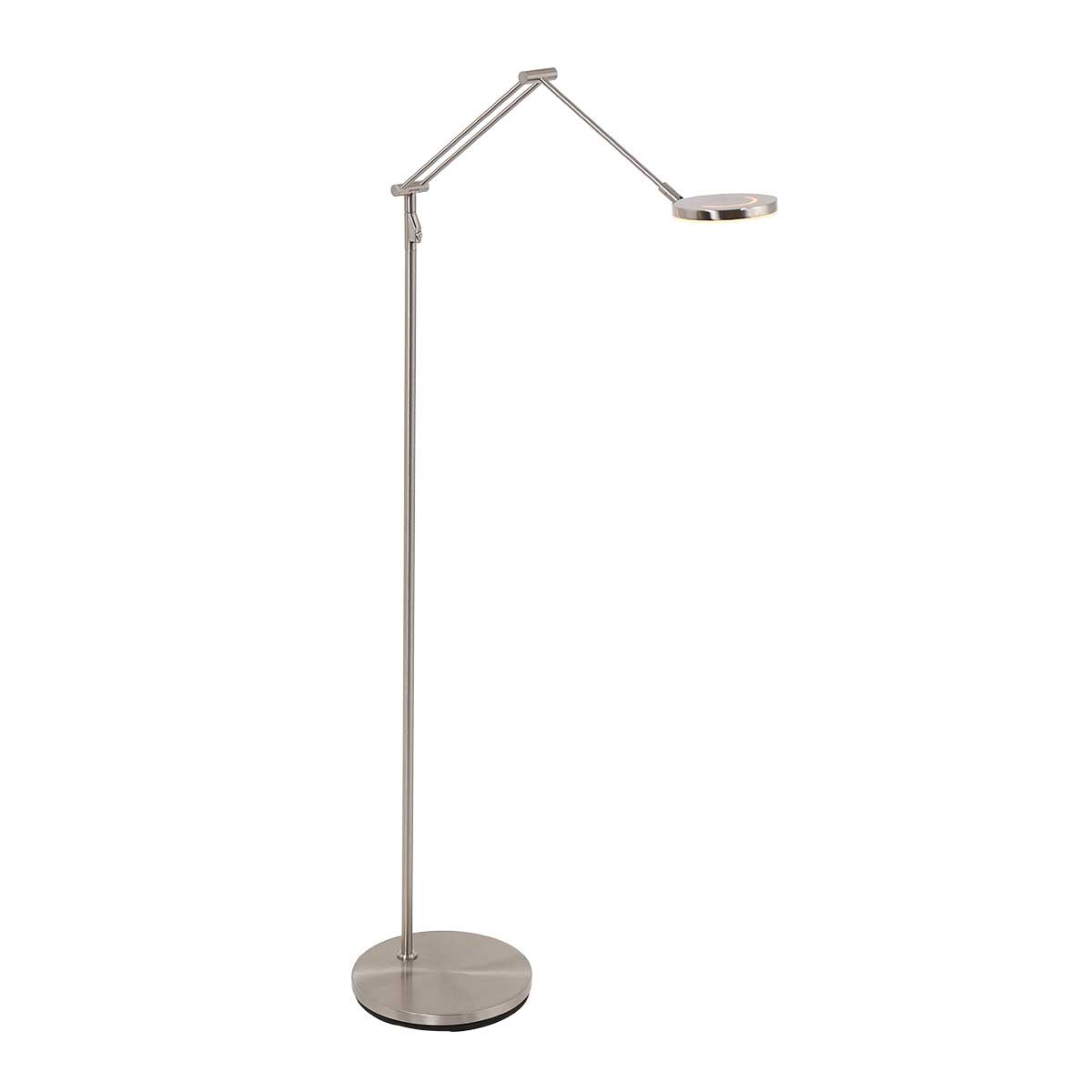 Lámpara de pie moderna ajustable de color acero Steinhauer Soleil