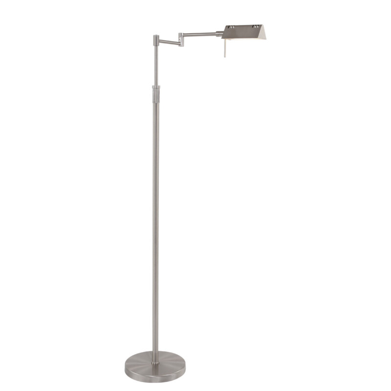 Lámpara de pie moderna de acero con brazo oscilante ajustable Mexlite Karl - Imagen 2