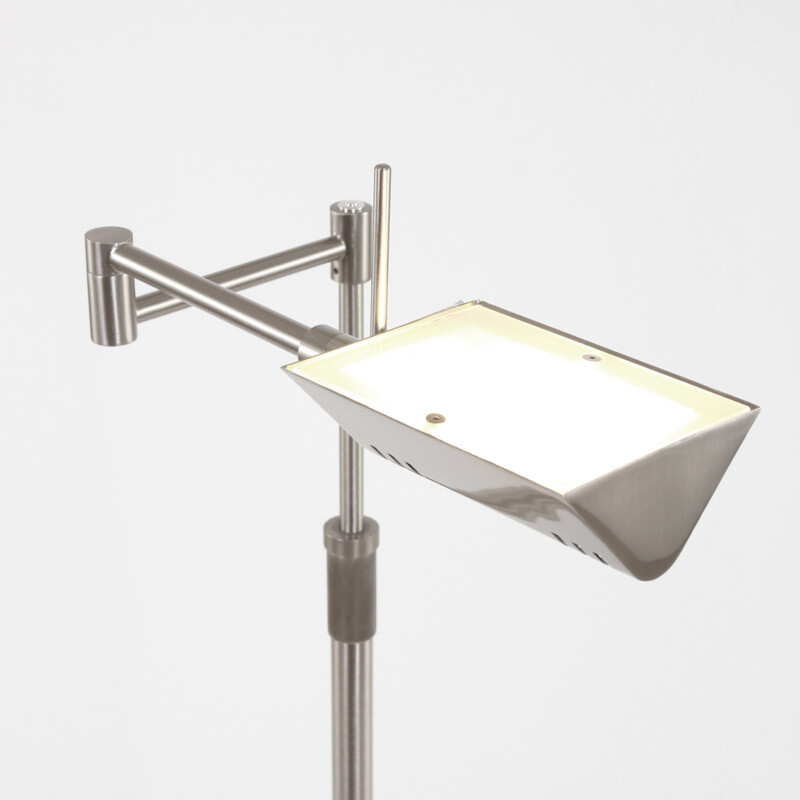 Lámpara de pie moderna de acero con brazo oscilante ajustable Mexlite Karl - Imagen 5
