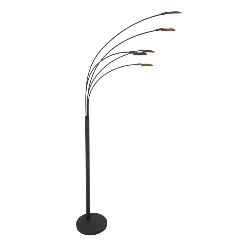 Lámpara de pie de metal negro moderna Mexlite Synna - Imagen 22