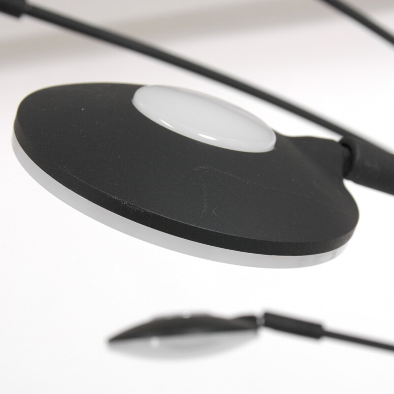 Lámpara de pie de metal negro moderna Mexlite Synna - Imagen 6