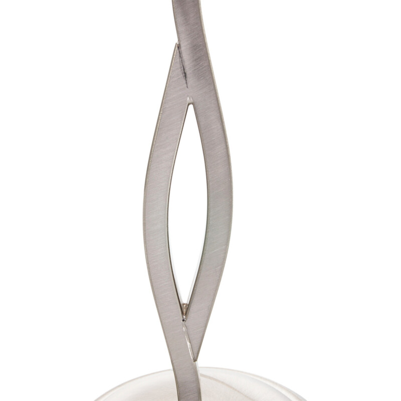 Lámpara de mesa de acero con pantalla de vidrio opalino torcido Steinhauer Capri - Imagen 6