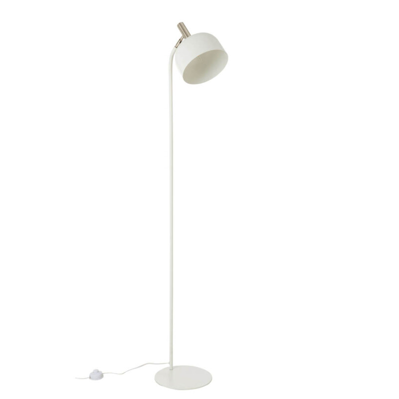 Lámpara de pie moderna blanca con pantalla esférica Jolipa Tilt - Imagen 2