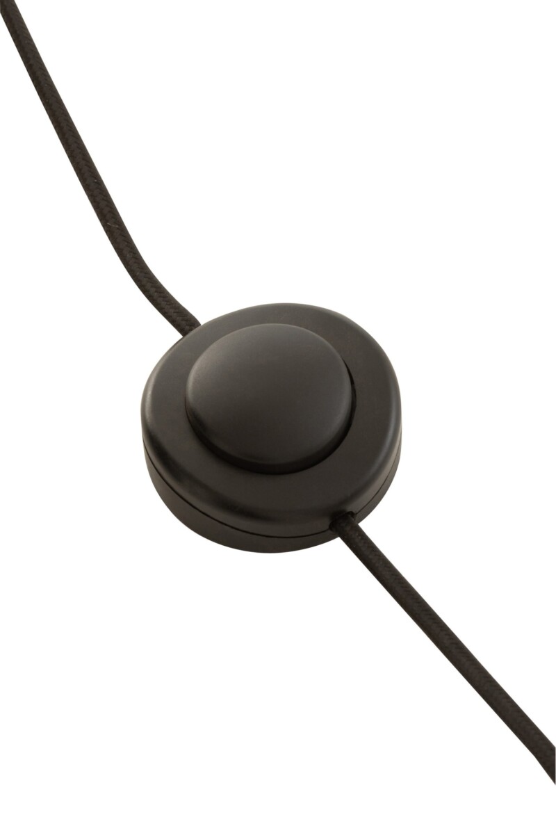 Lámpara de pie moderna negra con base cónica Jolipa Charlie - Imagen 8