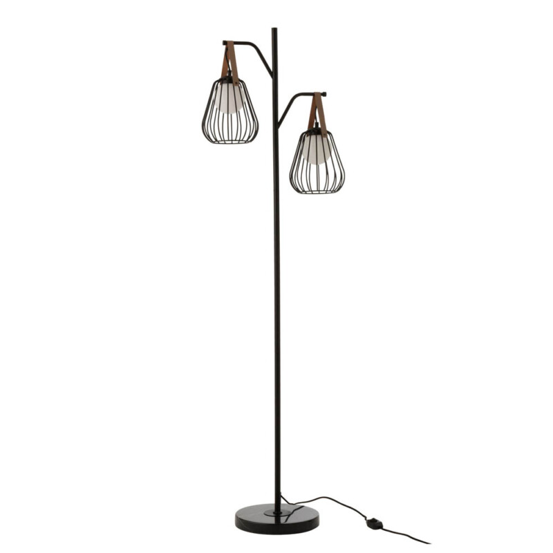 Lámpara de pie moderna negra estilo farol Jolipa Ignes - Imagen 2
