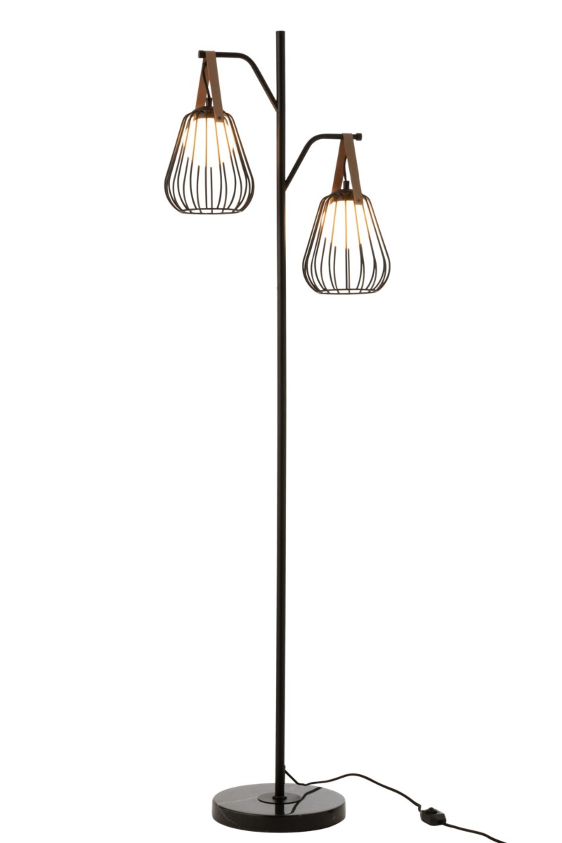 Lámpara de pie moderna negra estilo farol Jolipa Ignes - Imagen 4