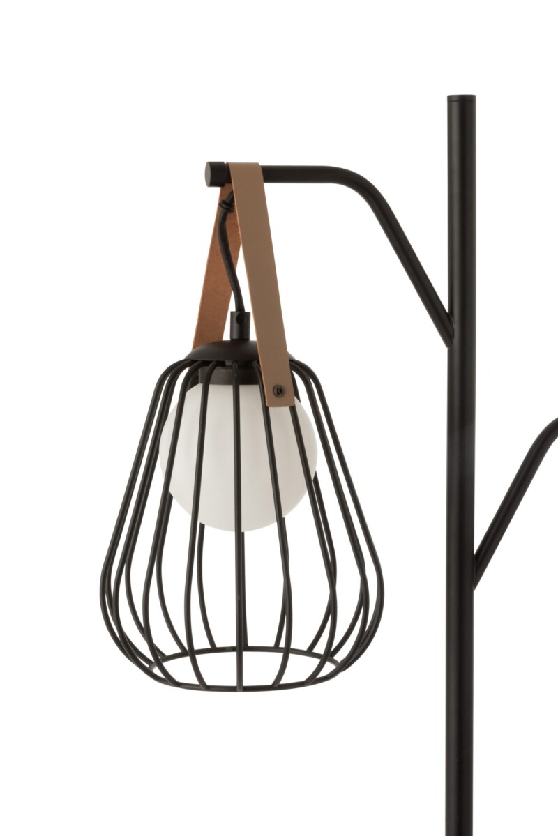 Lámpara de pie moderna negra estilo farol Jolipa Ignes - Imagen 6