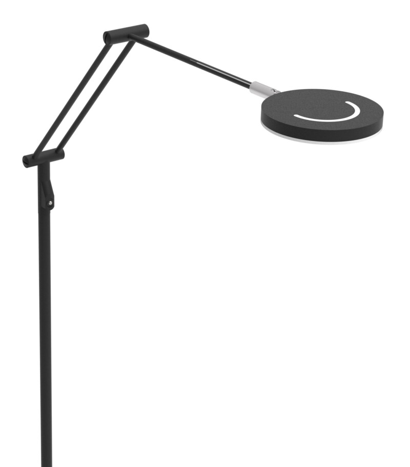 Lámpara de pie redonda flexible negra Steinhauer Soleil - Imagen 21