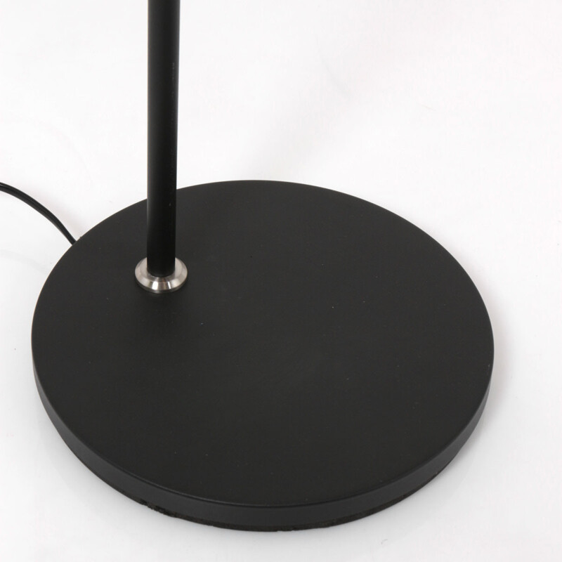 Lámpara de pie redonda flexible negra Steinhauer Soleil - Imagen 5