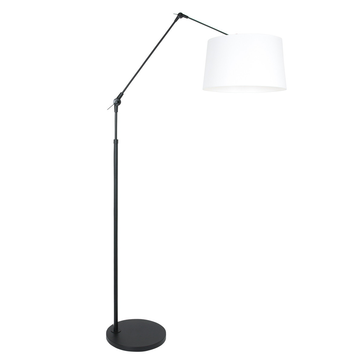 Lámpara de pie negra de metal de moda Steinhauer Prestige Chic
