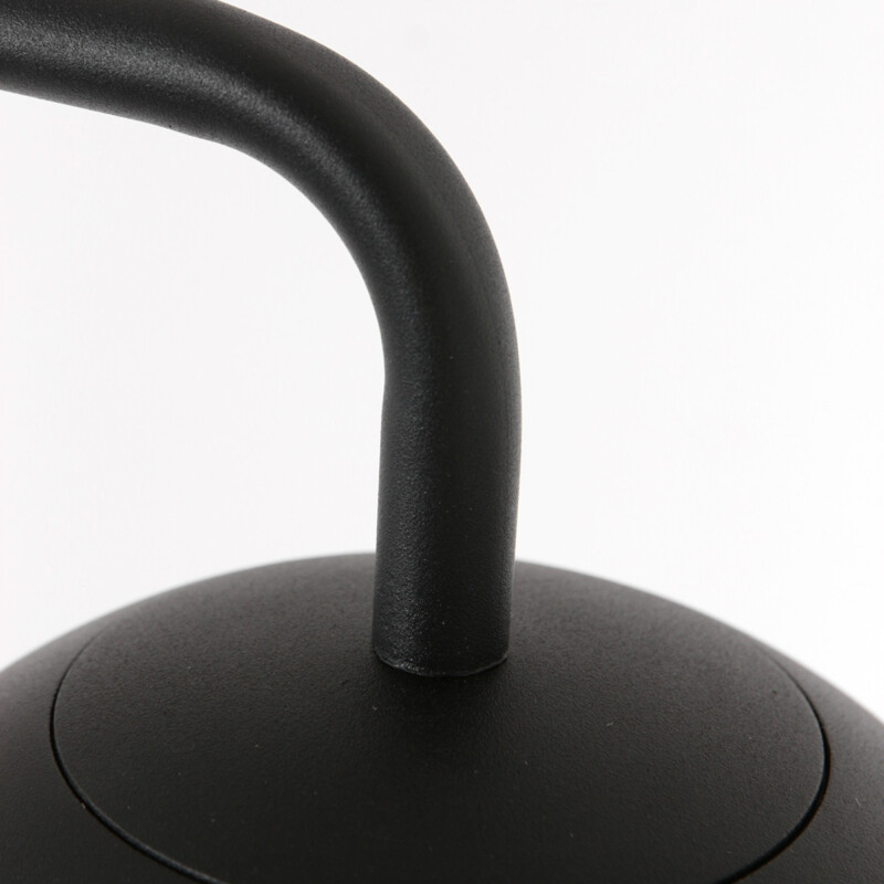 Lámpara de pie negra con esfera Steinhauer Bollique - Imagen 3