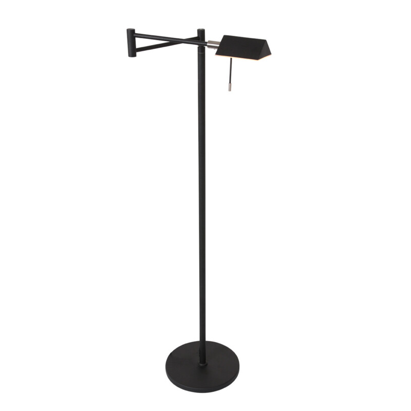 lampara-de-pie-negra-orientable-steinhauer-retina-3083zw