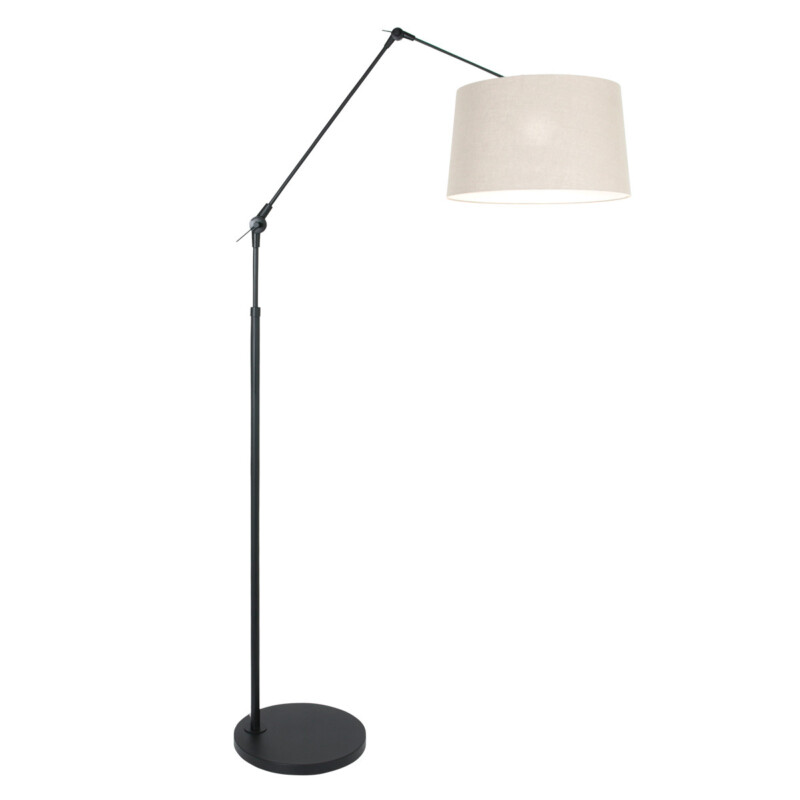 Lámpara de pie negra y beige Steinhauer Prestige Chic - Imagen 2