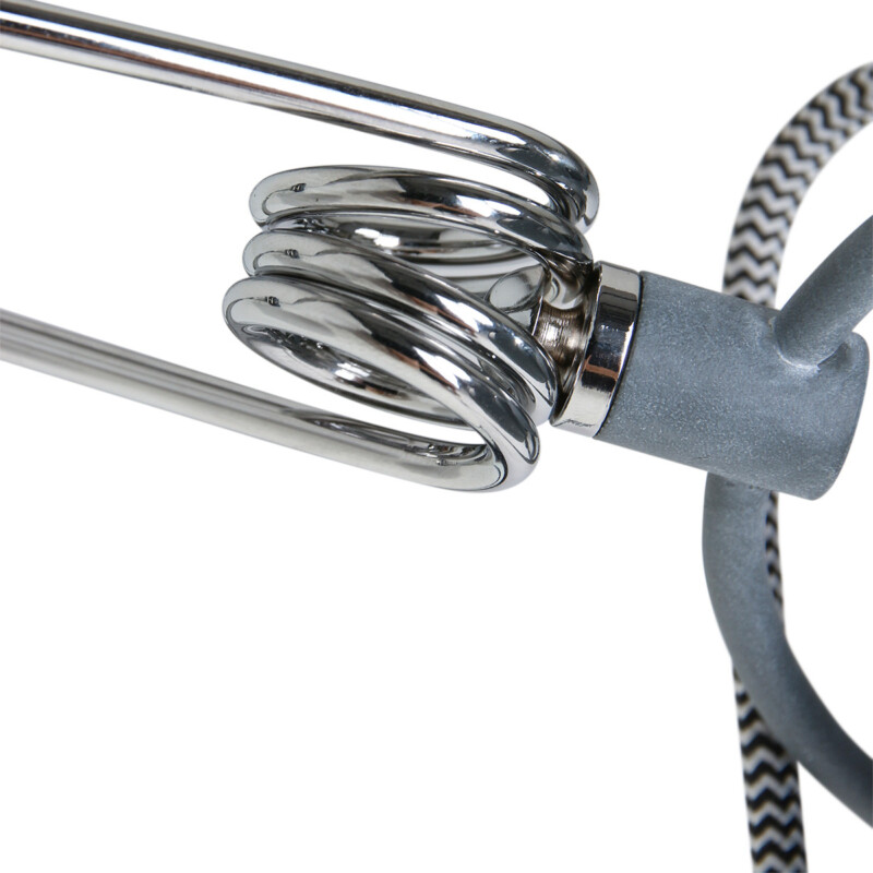 Aplique de pared de metal gris industrial Mexlite Nove - Imagen 4