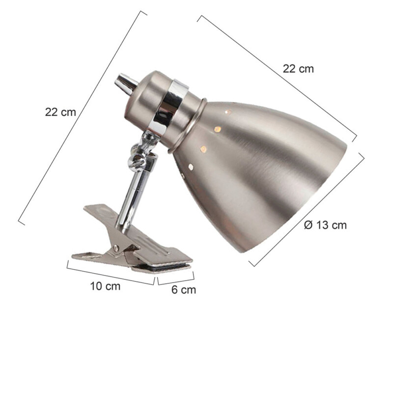 Lámpara de pared industrial de acero con foco ajustable Steinhauer Spring - Imagen 7