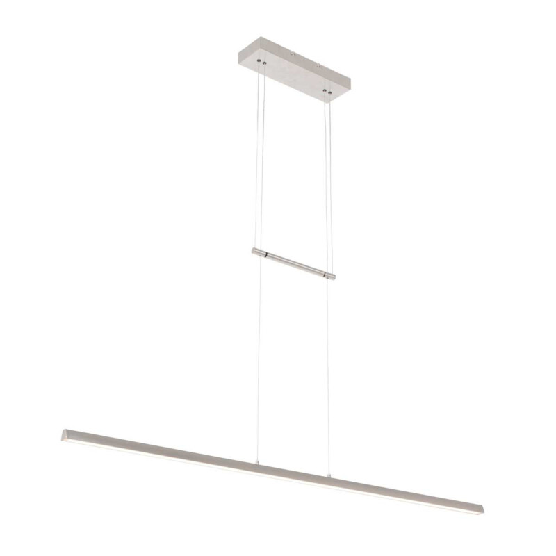 Lámpara colgante rectangular de diseño con placa de vidrio de acero Steinhauer Profilo - Imagen 2