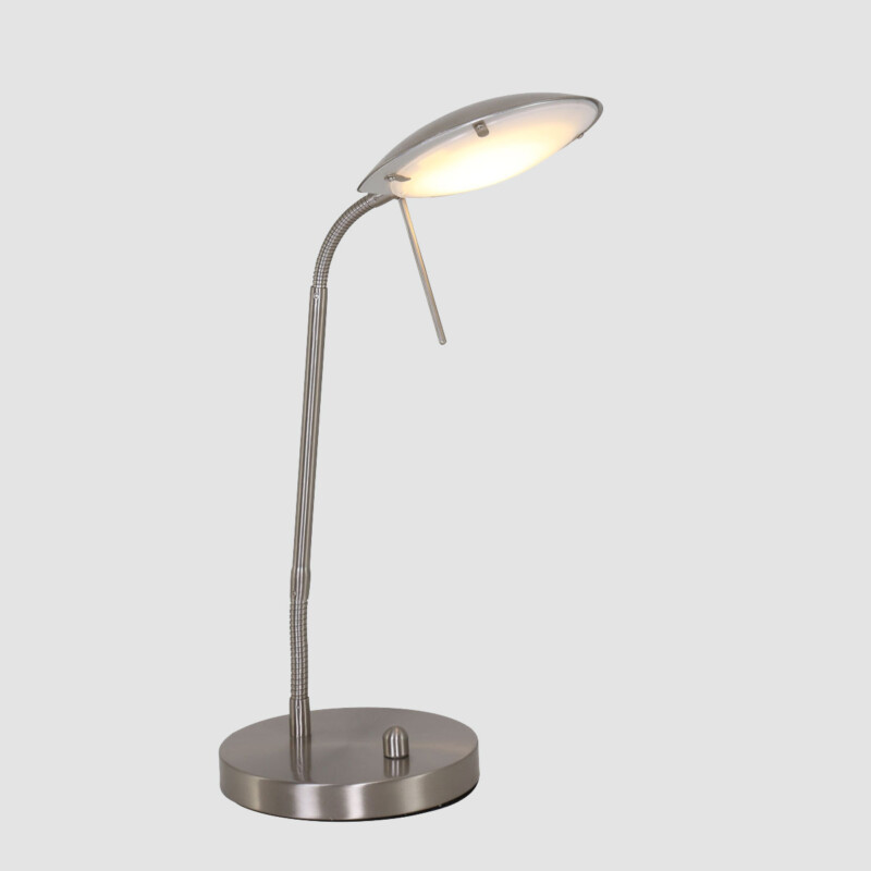 Lámpara de mesa de vidrio y acero moderna Mexlite Eloi - Imagen 13