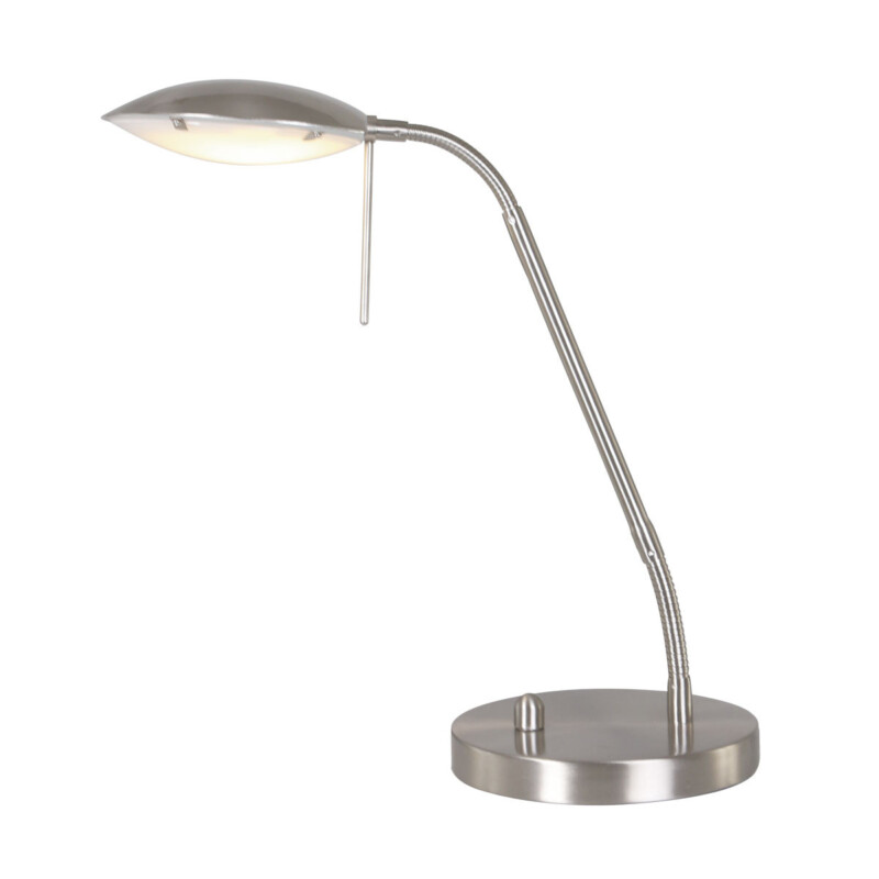 Lámpara de mesa de vidrio y acero moderna Mexlite Eloi - Imagen 2