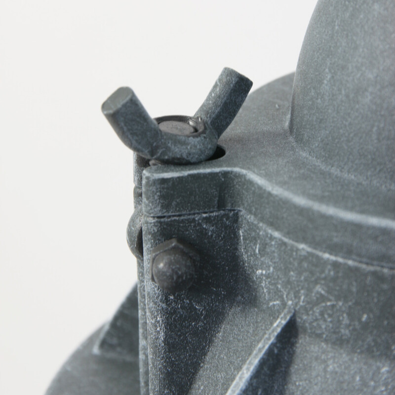 Lámpara colgante industrial de vidrio y metal gris Mexlite Ebbe - Imagen 6