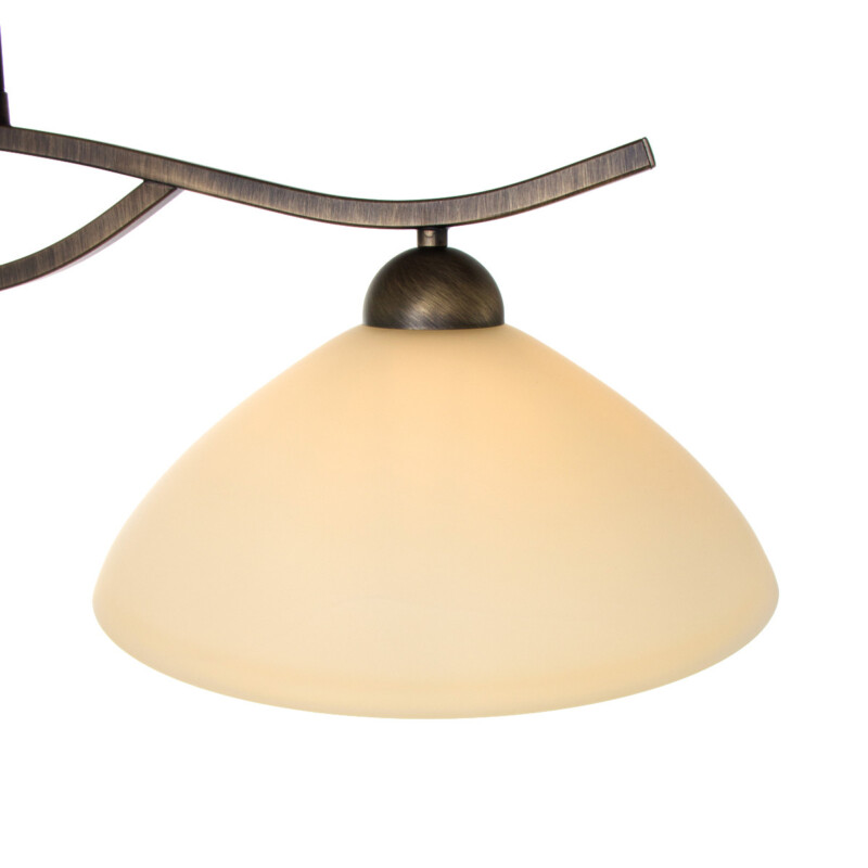 Lámpara colgante de 2 luces de bronce con vidrio marmolado Steinhauer Capri - Imagen 5