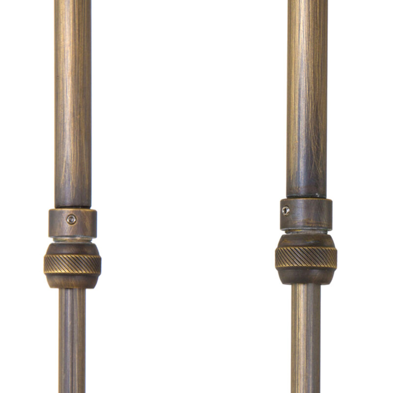 Lámpara colgante de 2 luces de bronce con vidrio marmolado Steinhauer Capri - Imagen 6