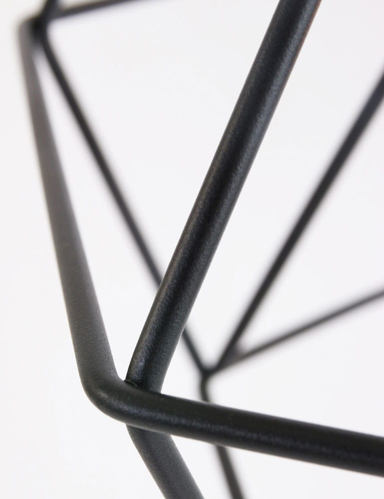 Lámpara de suspensión marco negro de alambre Mexlite Jenno - Imagen 6