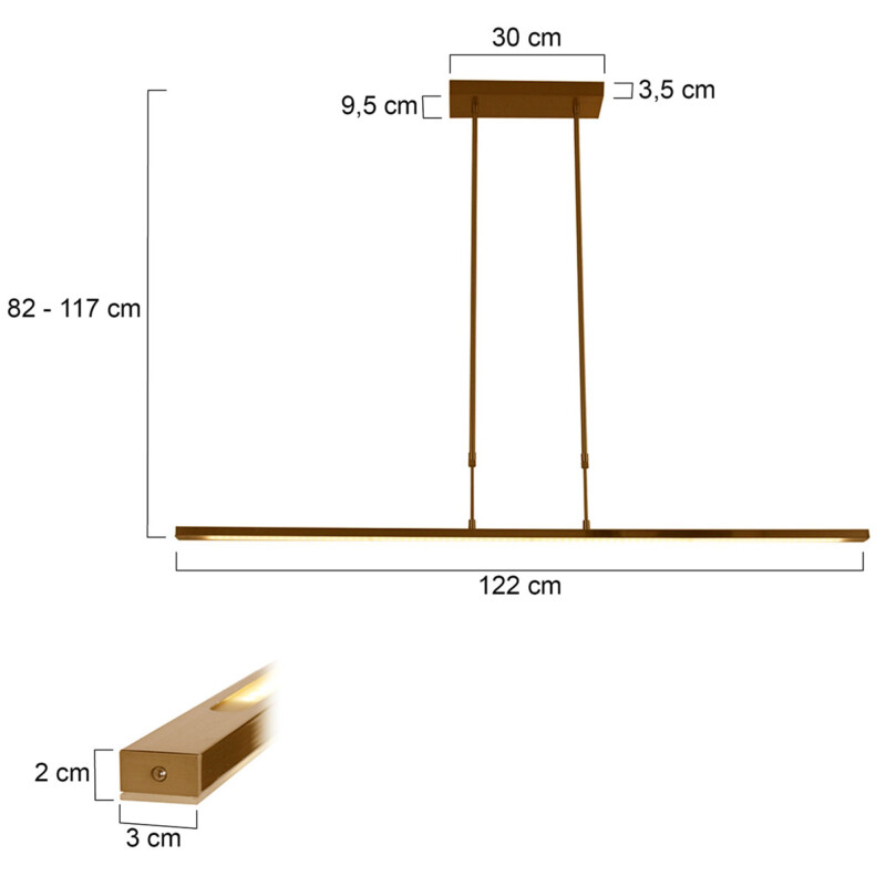 Lámpara de techo bronce Steinhauer Zelena - Imagen 7