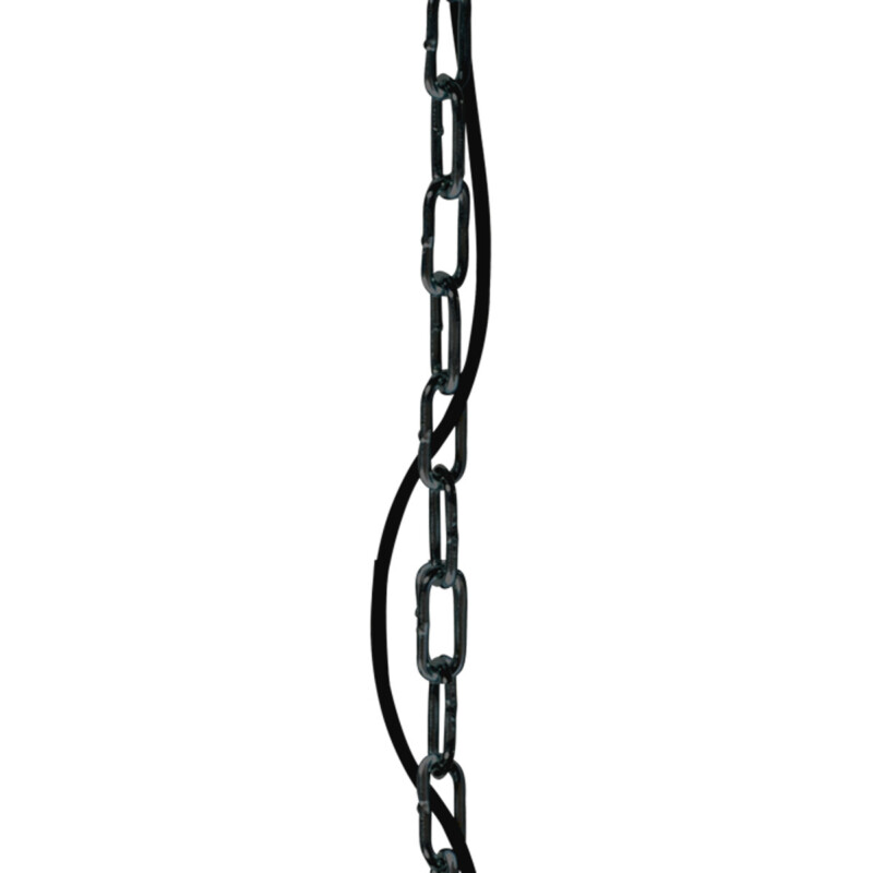 Lámpara colgante industrial de metal negro Steinhauer Semicirkel - Imagen 11