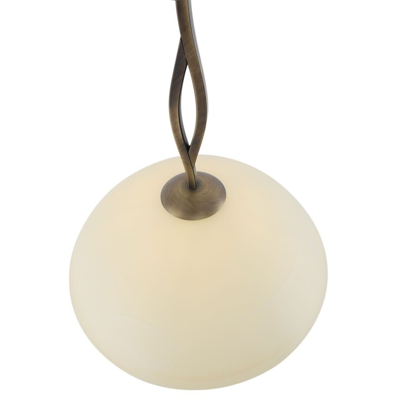 Lámpara colgante clásica con pantalla de vidrio Steinhauer Capri - Imagen 11