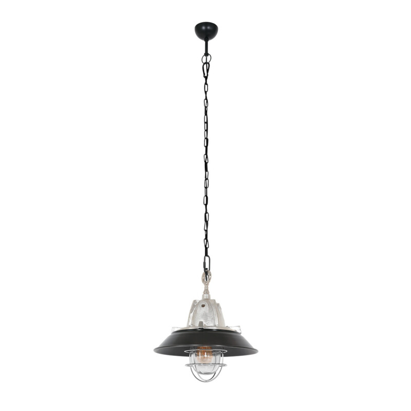 Lámpara colgante retro de aluminio y vidrio Steinhauer Tuk - Imagen 10