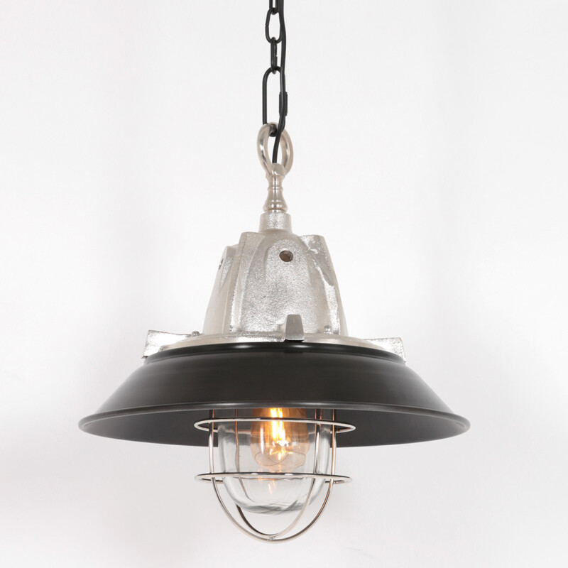 Lámpara colgante retro de aluminio y vidrio Steinhauer Tuk - Imagen 11