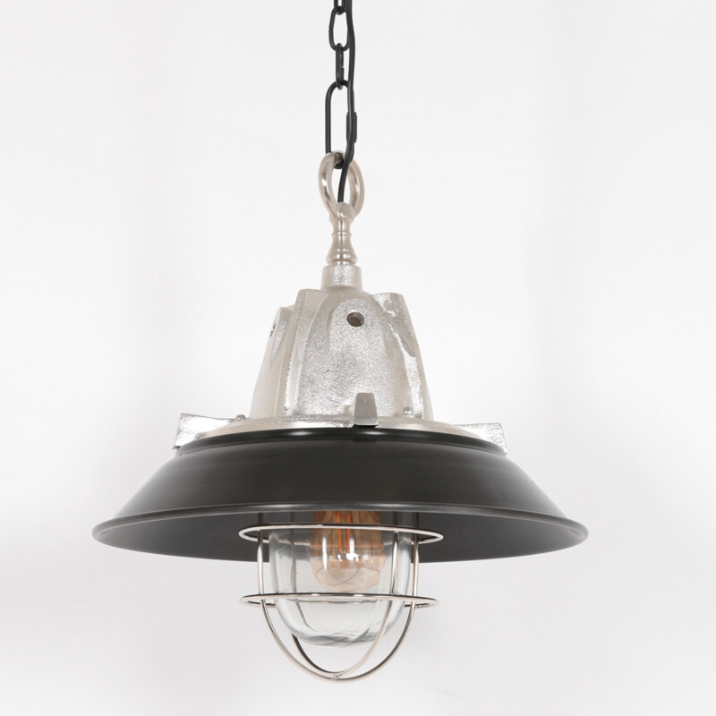 Lámpara colgante retro de aluminio y vidrio Steinhauer Tuk - Imagen 12