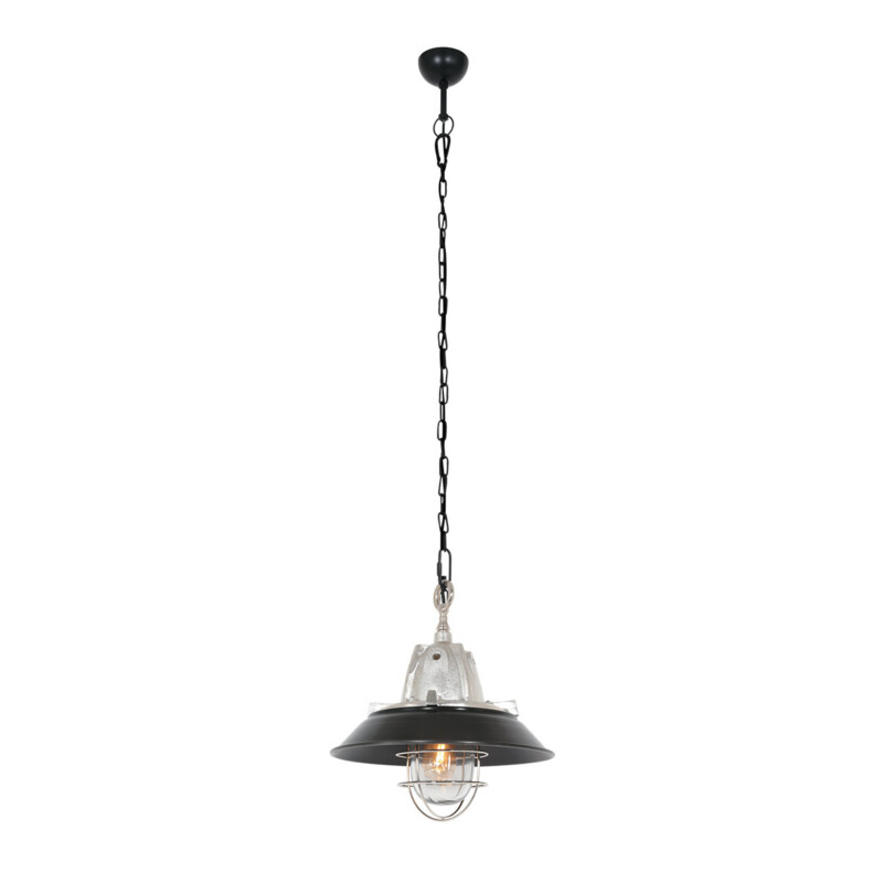 Lámpara colgante retro de aluminio y vidrio Steinhauer Tuk - Imagen 2