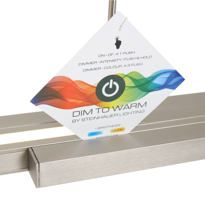 Lámpara de techo extensible de acero Steinhauer Zelena - Imagen 21