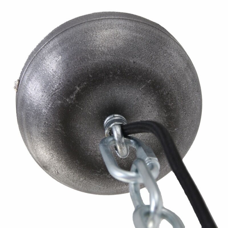 Lámpara colgante de metal/cristal gris áspero en forma de cúpula Steinhauer Bikkel - Imagen 12