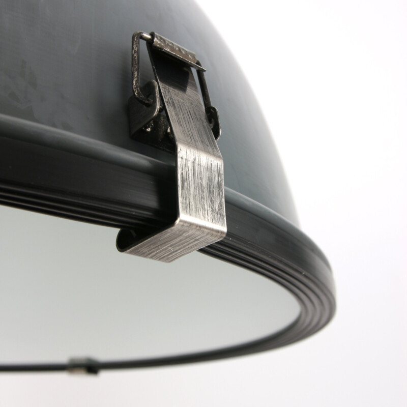 Lámpara colgante de metal/cristal gris áspero en forma de cúpula Steinhauer Bikkel - Imagen 7