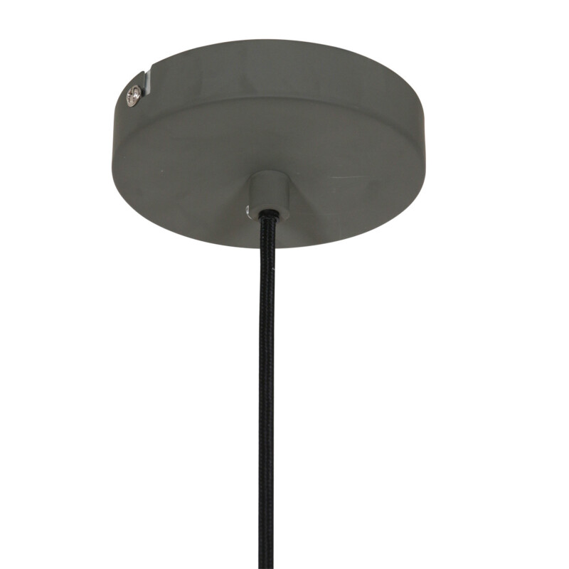 Lámpara colgante retro de metal gris Steinhauer Krisip - Imagen 13