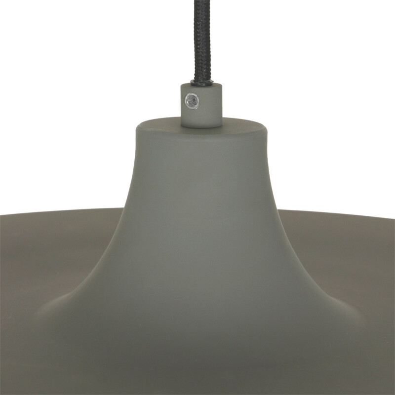 Lámpara colgante retro de metal gris Steinhauer Krisip - Imagen 5