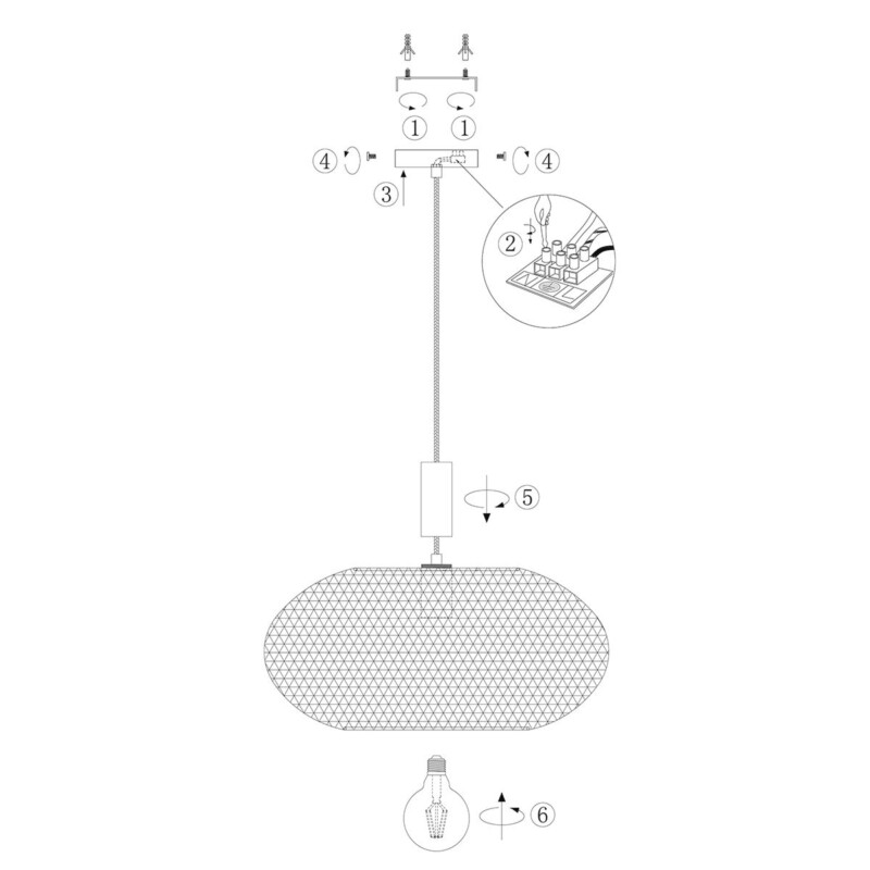 Lámpara de techo industrial Anne Lighting Cloud - Imagen 9