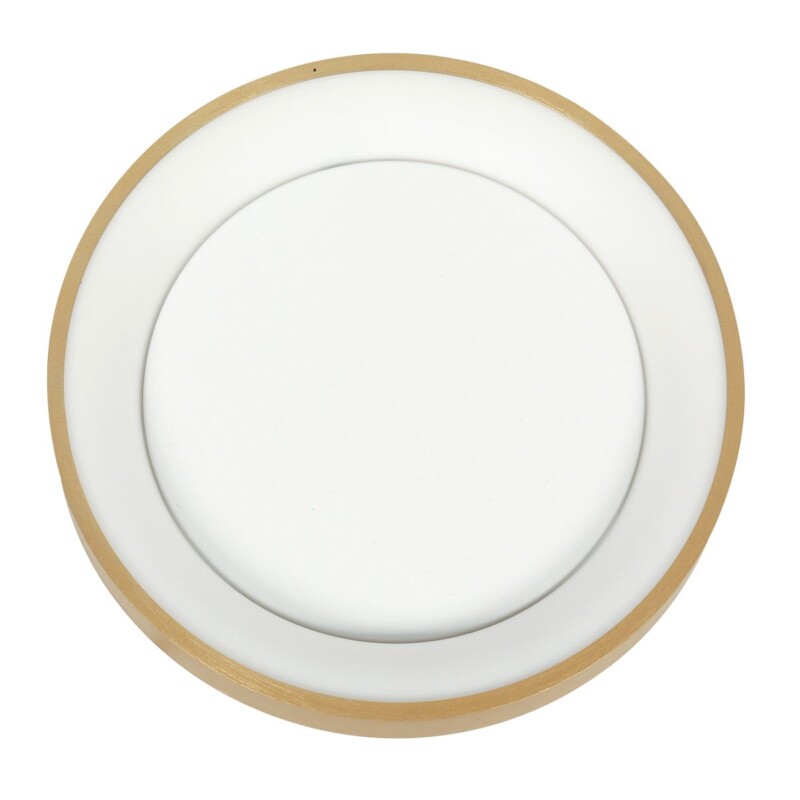 Lámpara de Techo LED Dorada Minimalista Redonda Steinhauer Ringlede dorado y blanco - Imagen 10