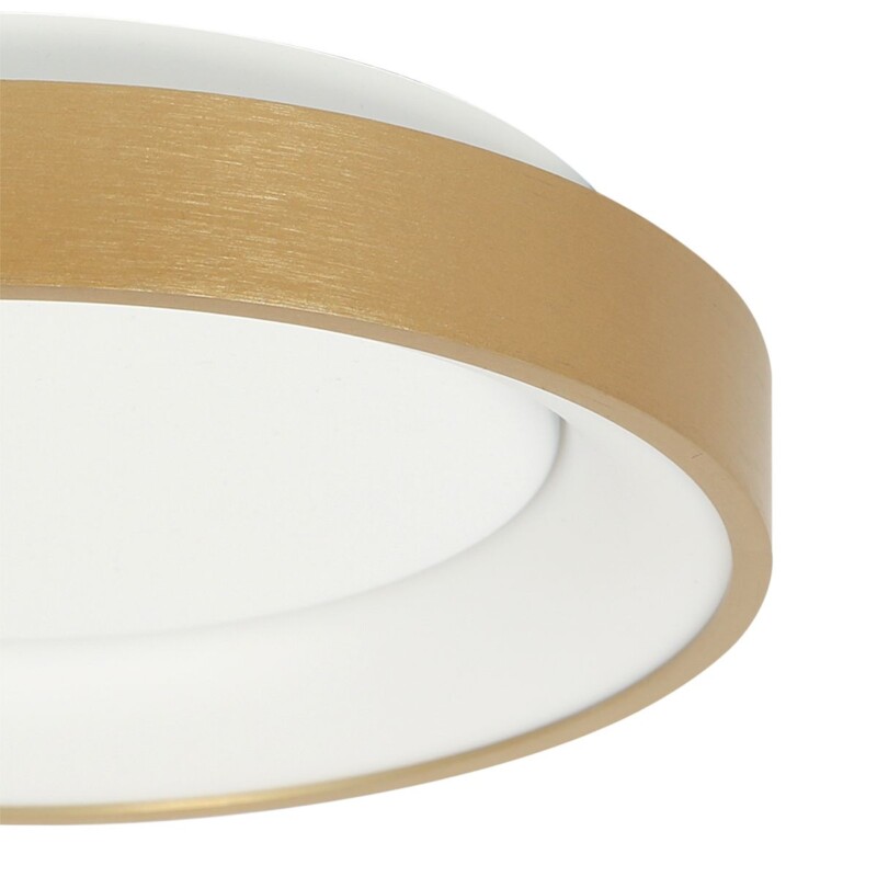 Lámpara de Techo LED Dorada Minimalista Redonda Steinhauer Ringlede dorado y blanco - Imagen 4