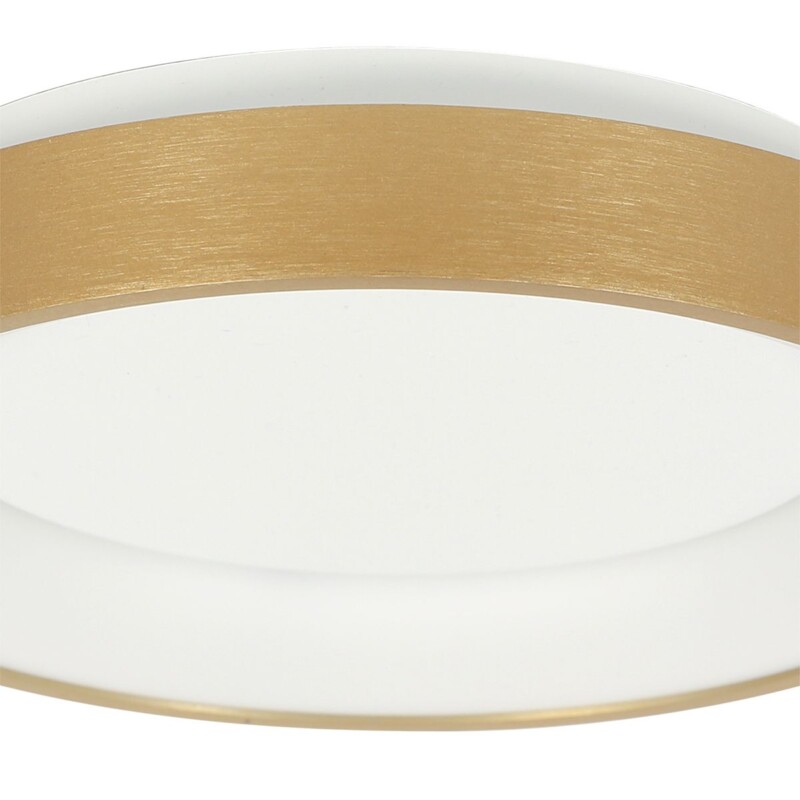 Lámpara de Techo LED Dorada Minimalista Redonda Steinhauer Ringlede dorado y blanco - Imagen 5