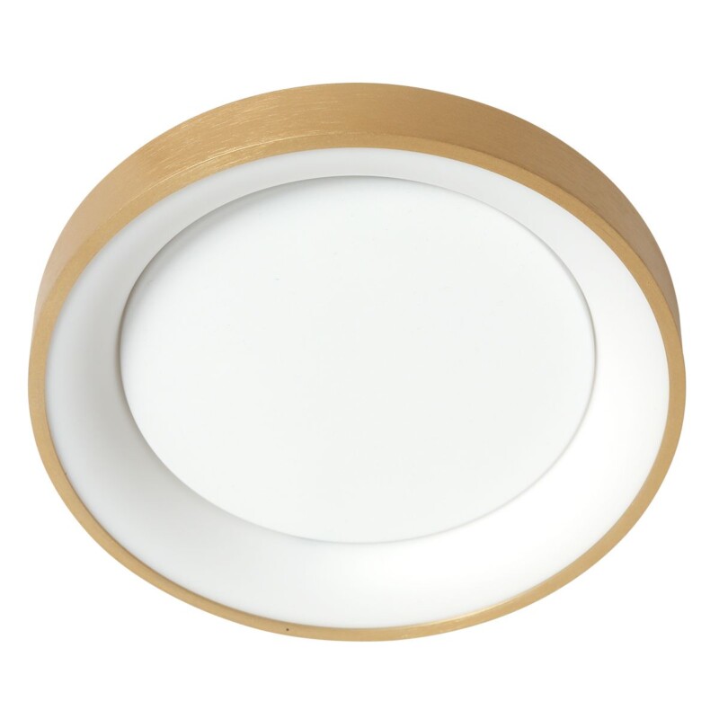 Lámpara de Techo LED Dorada Minimalista Redonda Steinhauer Ringlede dorado y blanco - Imagen 8