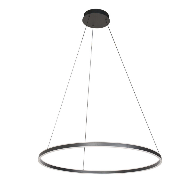 Lámpara colgante minimalista negra en forma de anillo Steinhauer Ringlux - Imagen 2