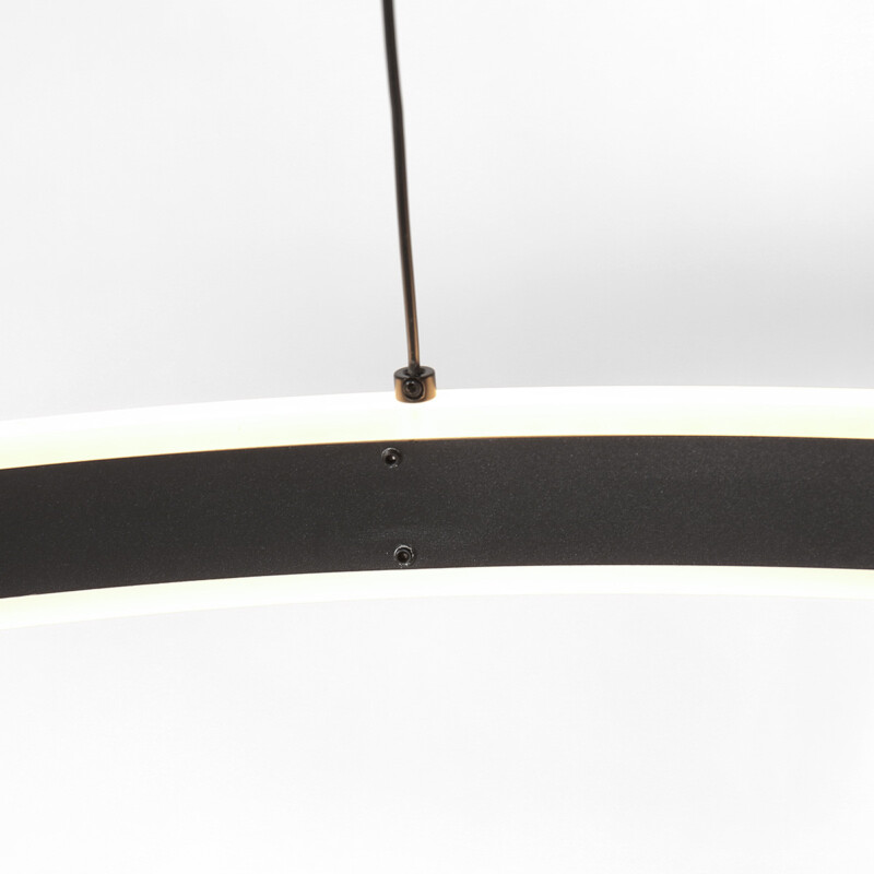 Lámpara colgante minimalista negra en forma de anillo Steinhauer Ringlux - Imagen 5