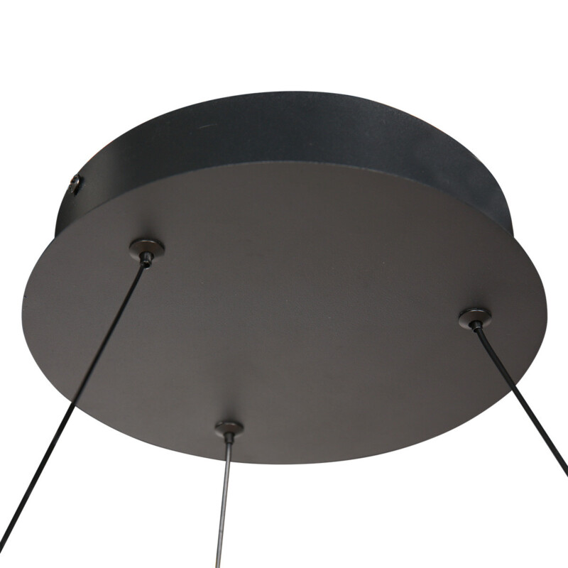 Lámpara colgante minimalista negra en forma de anillo Steinhauer Ringlux - Imagen 6