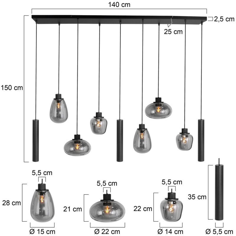 lampara-de-techo-negra-con-seis-bombillas-de-estilo-moderno-steinhauer-reflexion-vidrio-ahumado-y-negro-3796zw-6