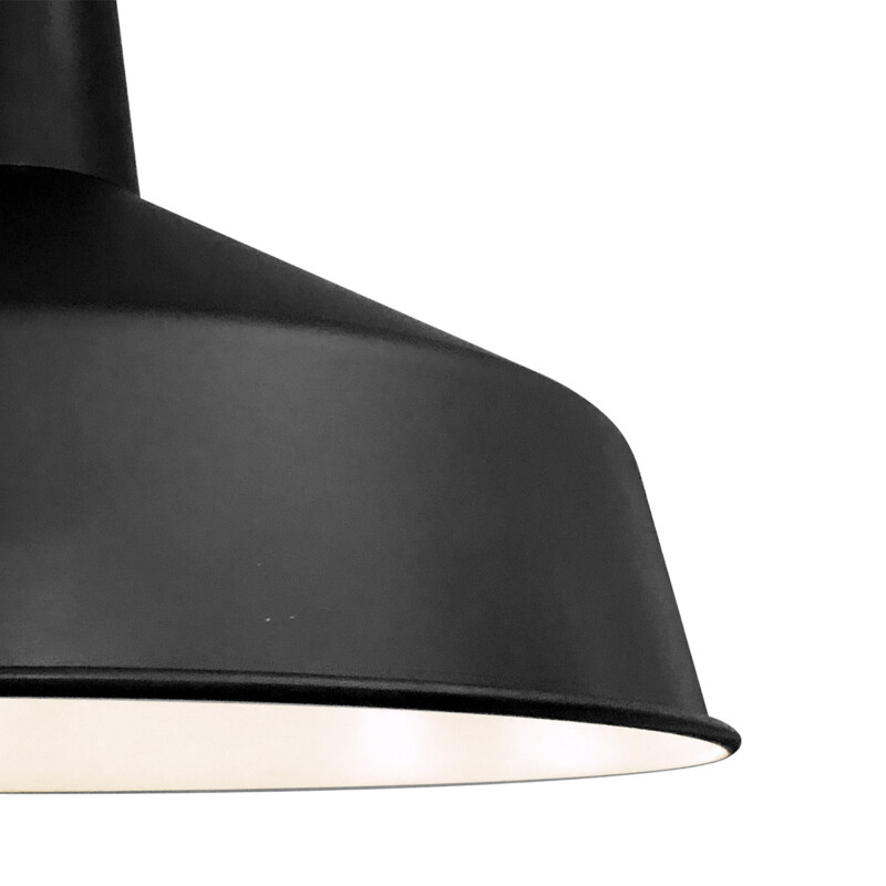 Lámpara colgante de metal negro industrial Mexlite Blackmoon - Imagen 4